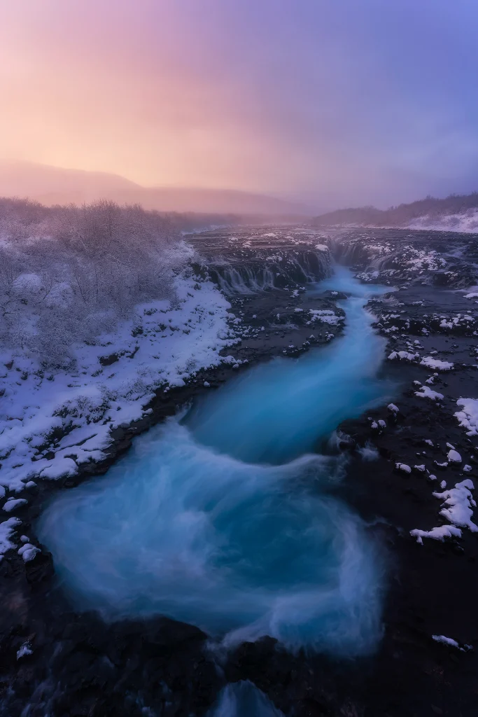 La cascada azul